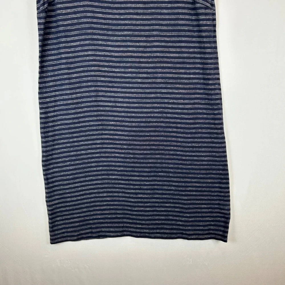 J Jill Linen Stripe Sleeveless Shift Dress Women Size S Blue Casual - Picture 7 of 10